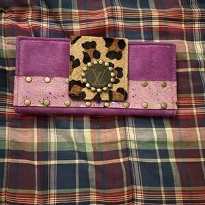 Purple and Brown wallet